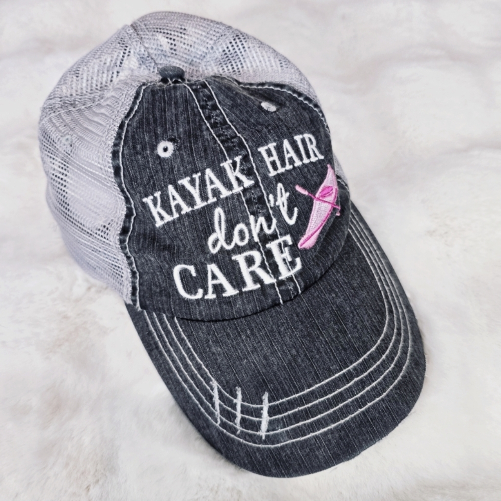 🕊️ Katydid Kayak Trucker Hat with Pink Embroidery